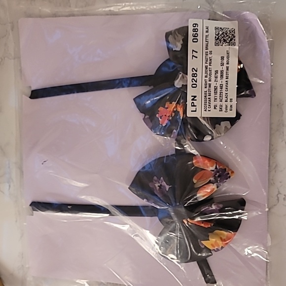 SAVAGE X FENTY NIGHT BLOOM PASTIES BRALETTE (XS-XL) BLACK CAVIAR BEDTIME BOUQUET - Picture 4 of 6